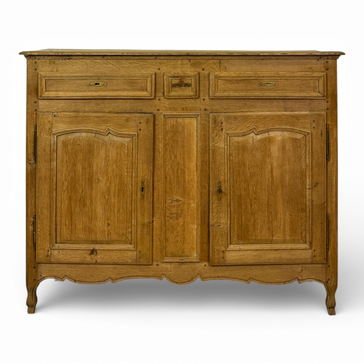 Louis XV Style Oak Buffet with Shaped Apron