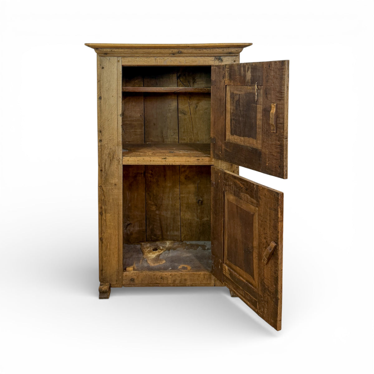 Provincial Oak Cupboard with Paneled Door