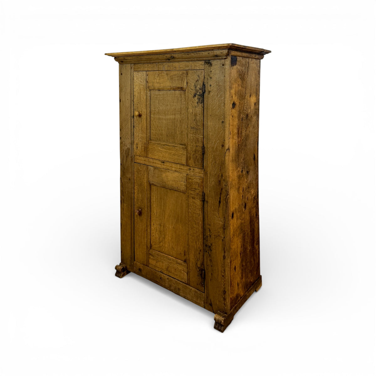 Provincial Oak Cupboard with Paneled Door