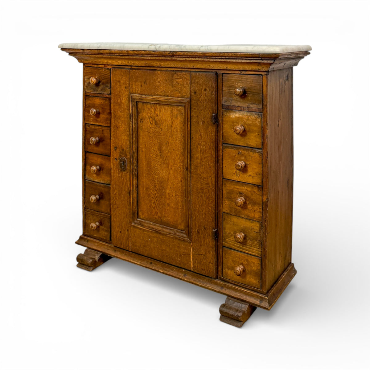 Apothecary Cabinet with Marble Top