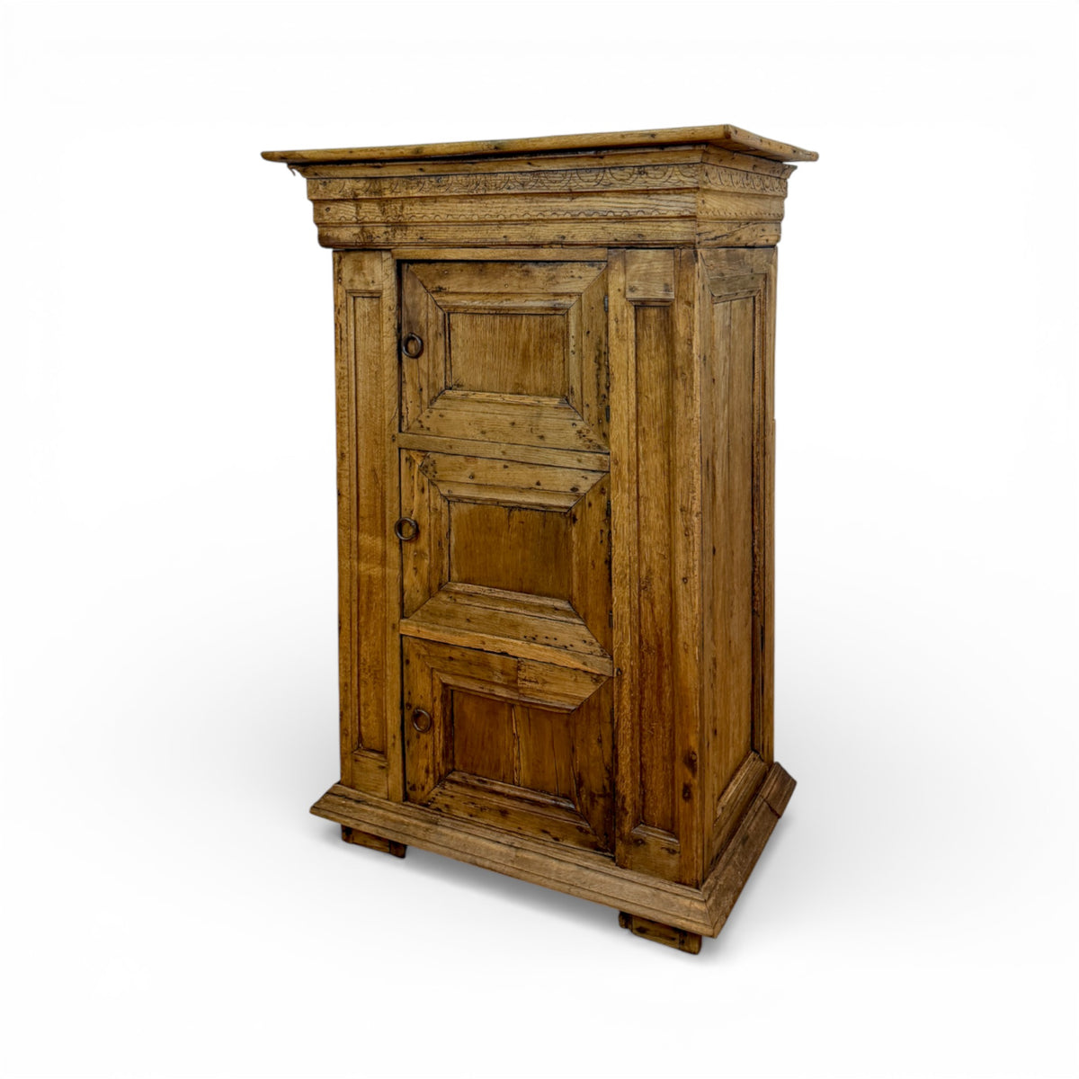 Louis XIII Petite Armoire with Carved Cornice