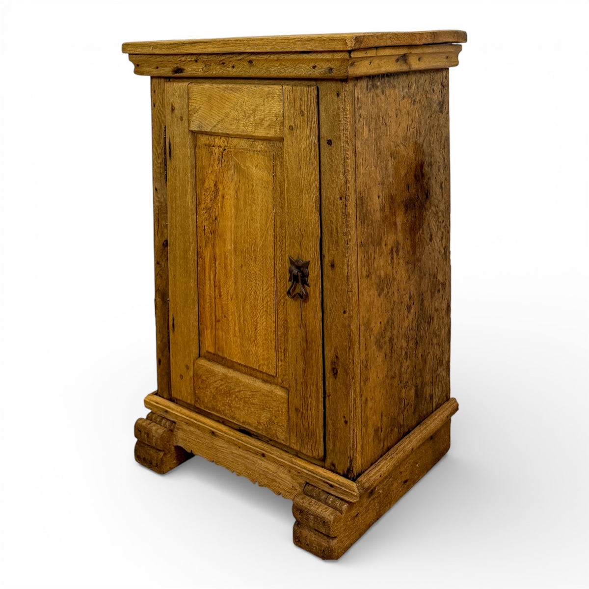 Oak Cabinet with Paneled Door