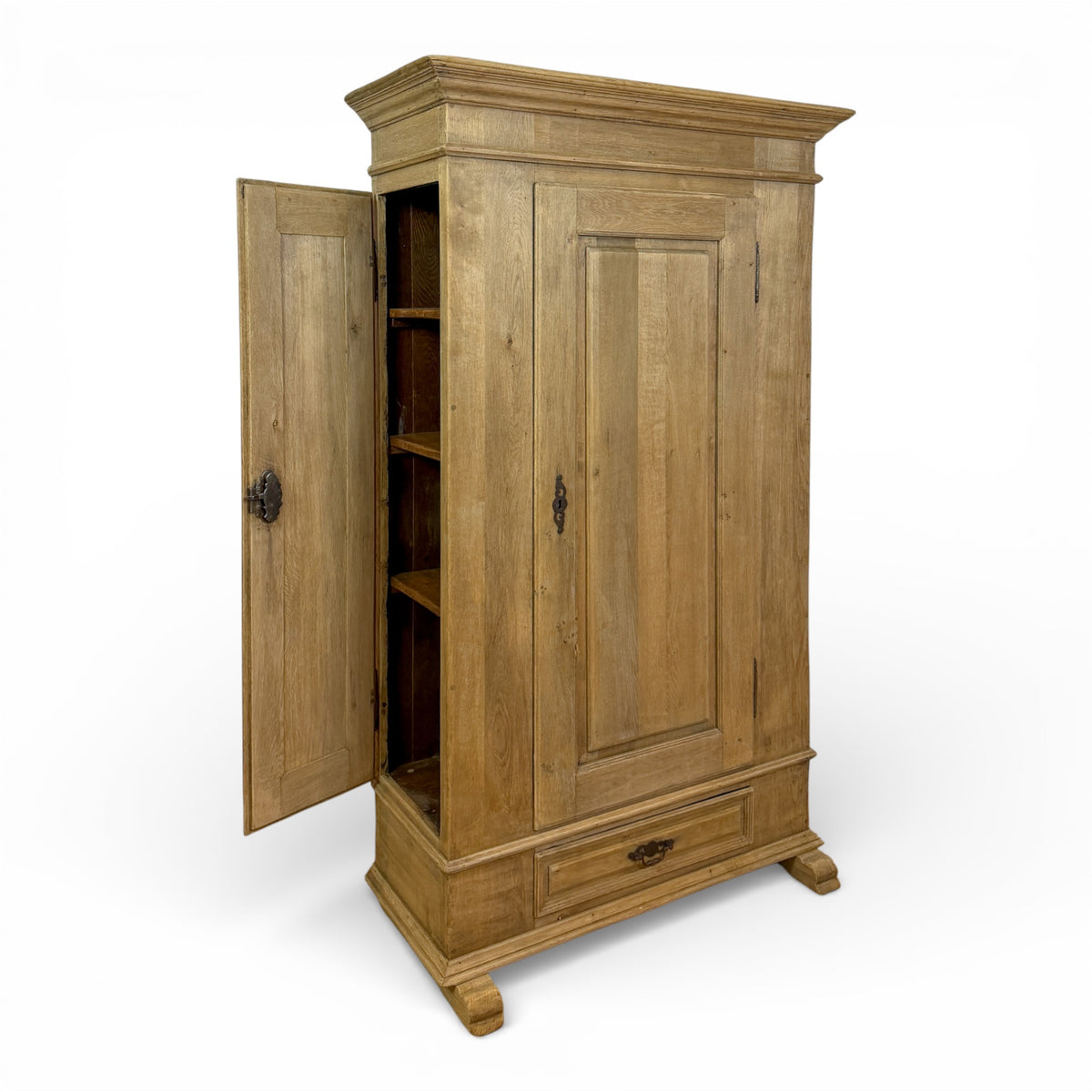 Single Door Kitchen Cupboard in Bleached Oak
