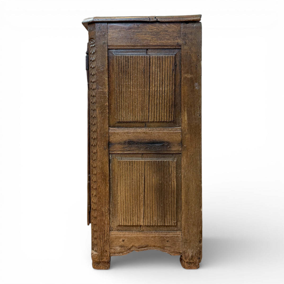 Provincial Louis XV Oak Enfilade with Shaped Apron and Carved Panels