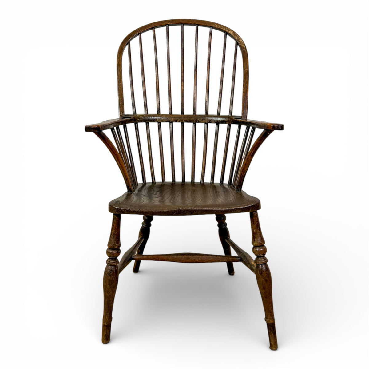 Windsor Armchair with Turned Legs and Hoop Back