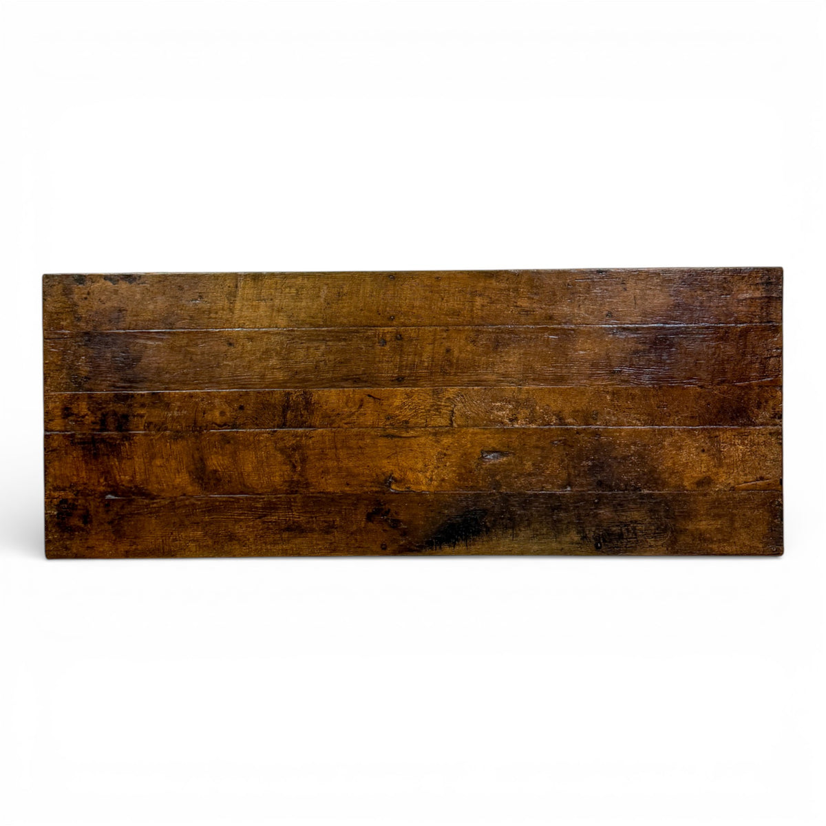 French Oak Trestle Dining Table with X-Form Base