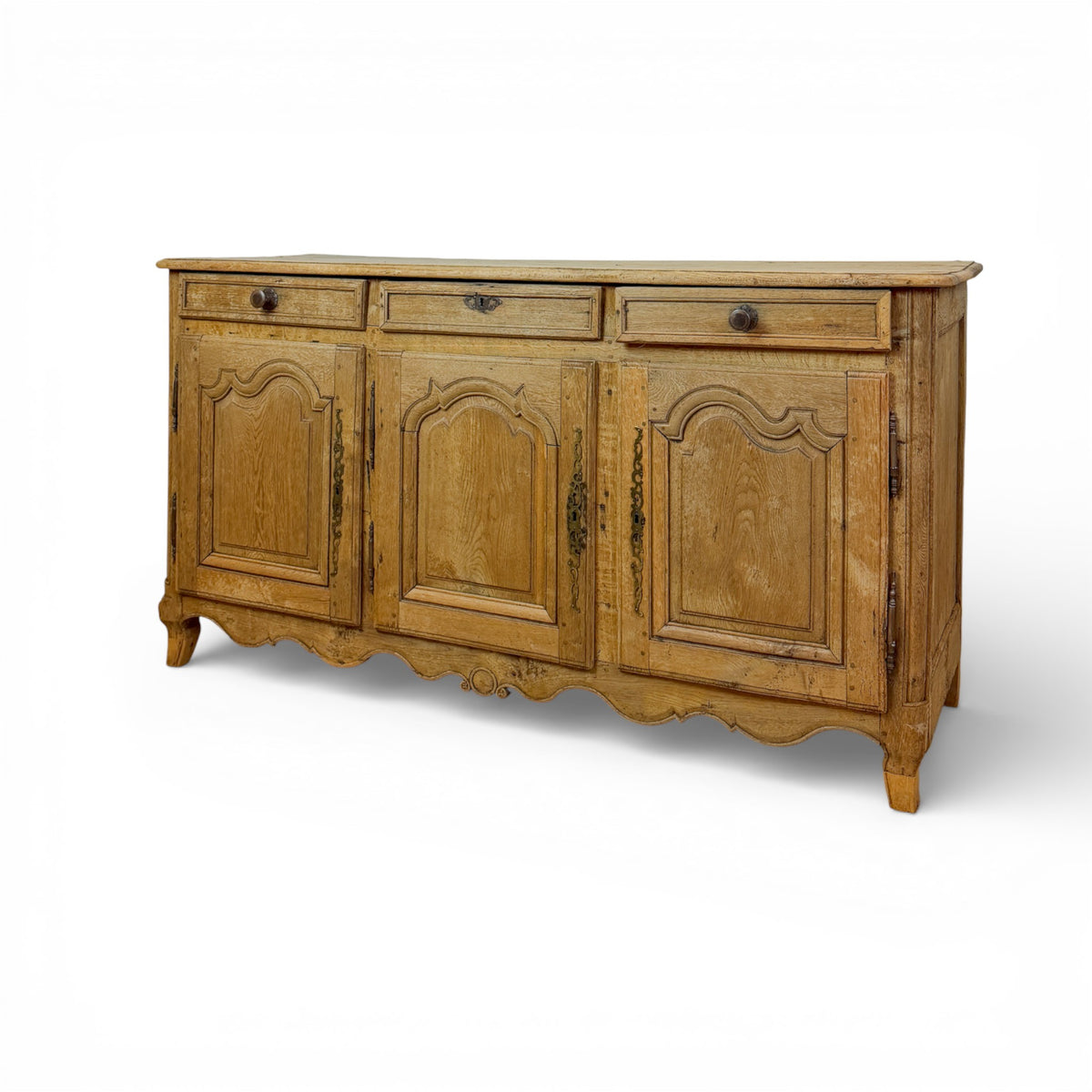 Carved Oak Provincial Sideboard