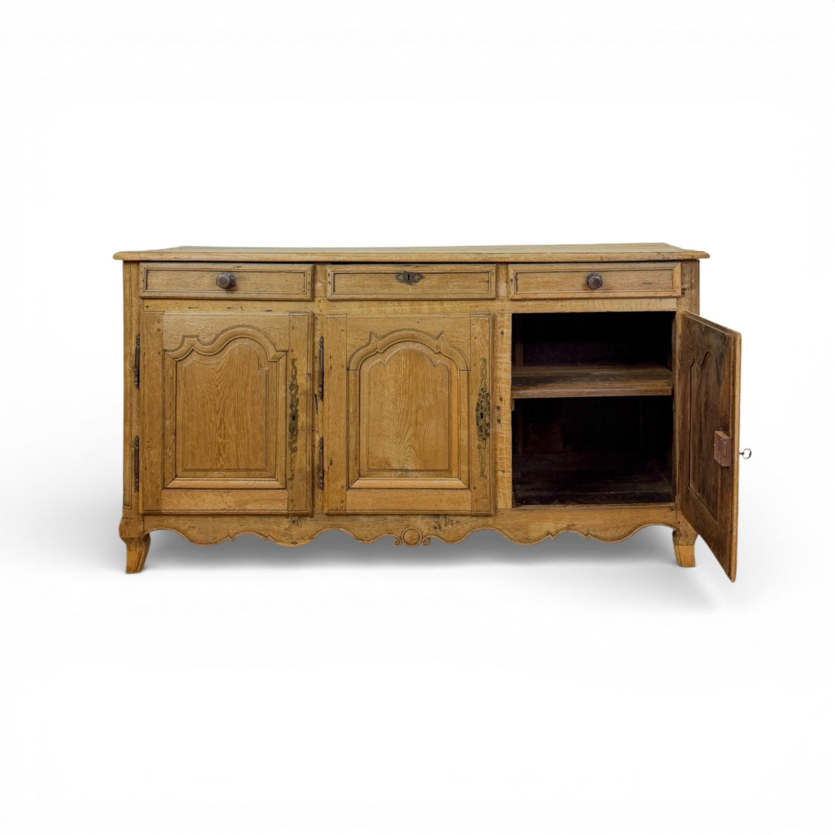 Carved Oak Provincial Sideboard