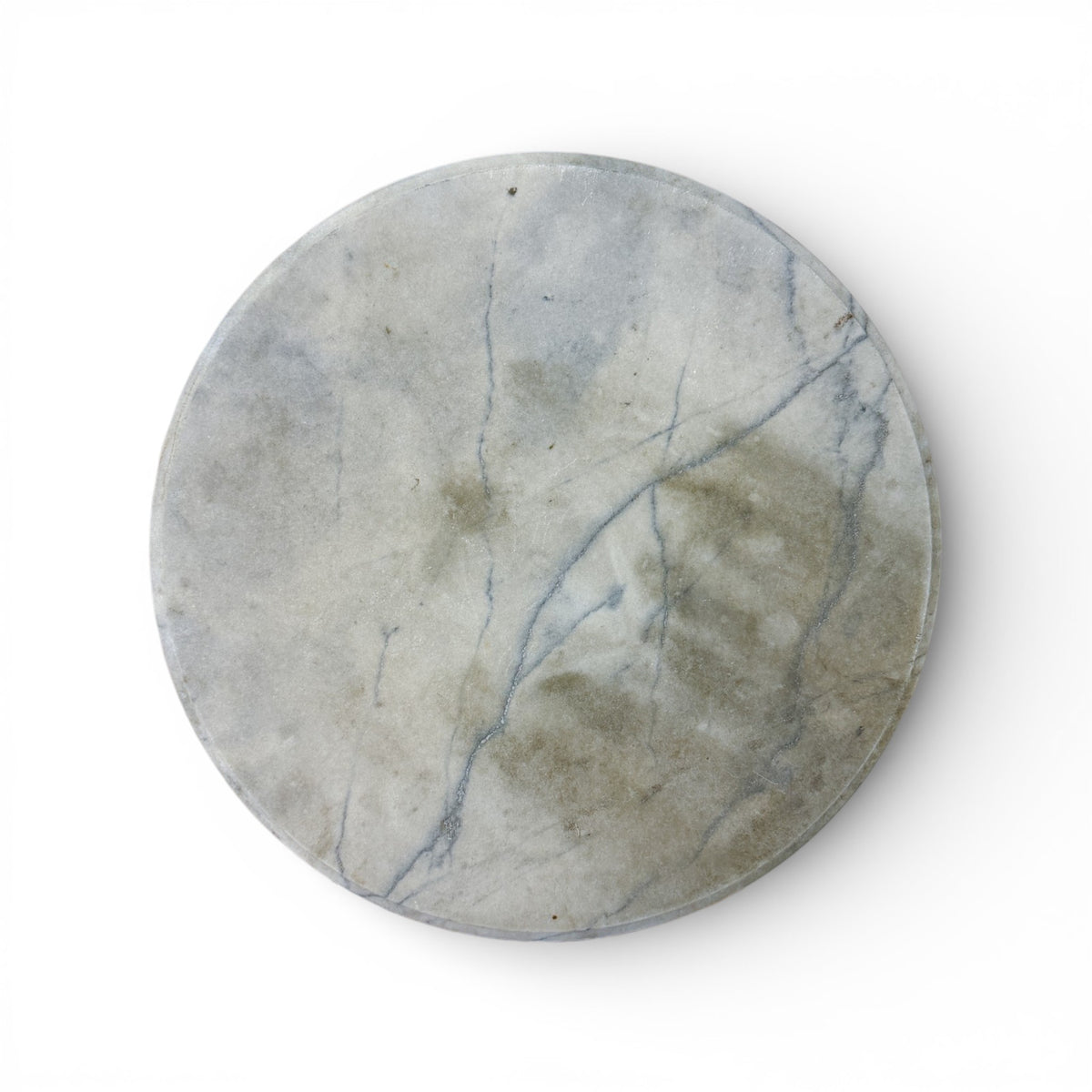 Marble Top Bistro Table with Cast Iron Base