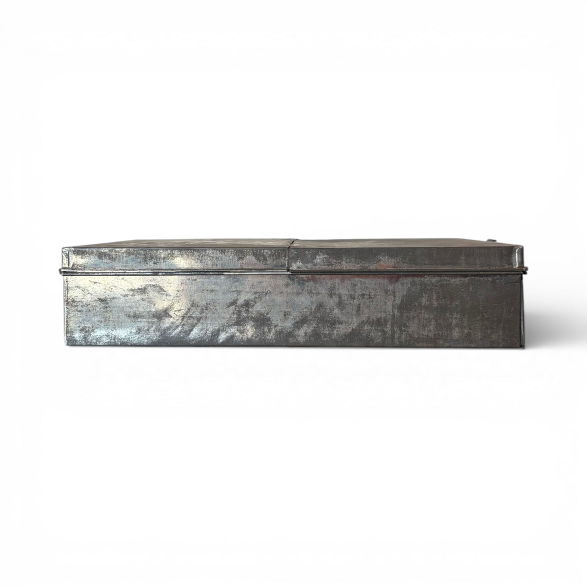 Industrial Galvanized Metal Bank Box