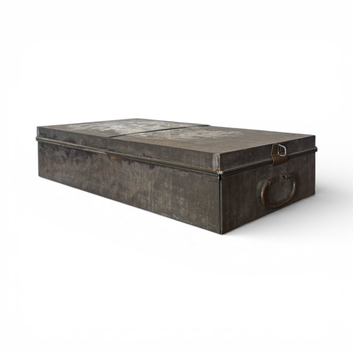 Industrial Galvanized Metal Bank Box