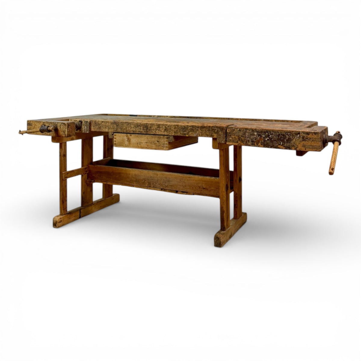 Industrial Wooden Workbench