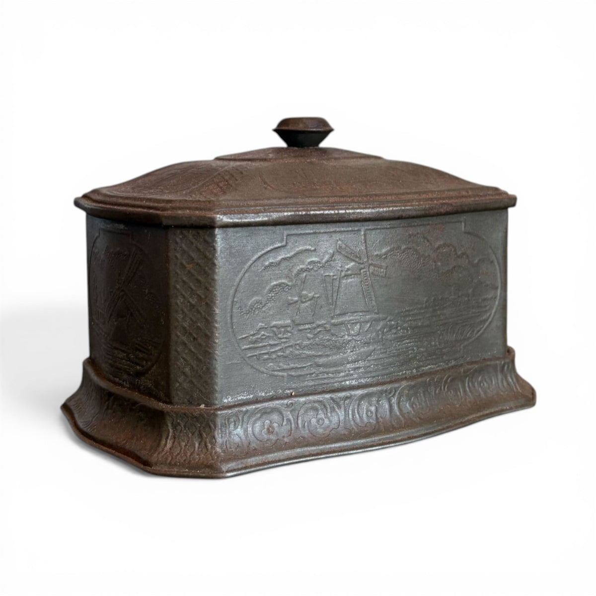 Decorative Box with Windmill Motif