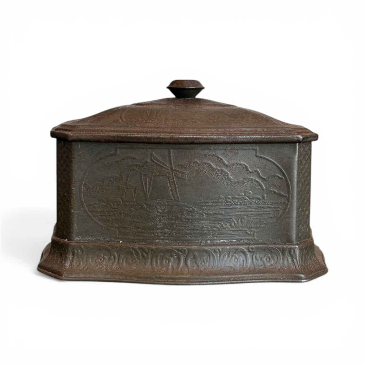 Decorative Box with Windmill Motif
