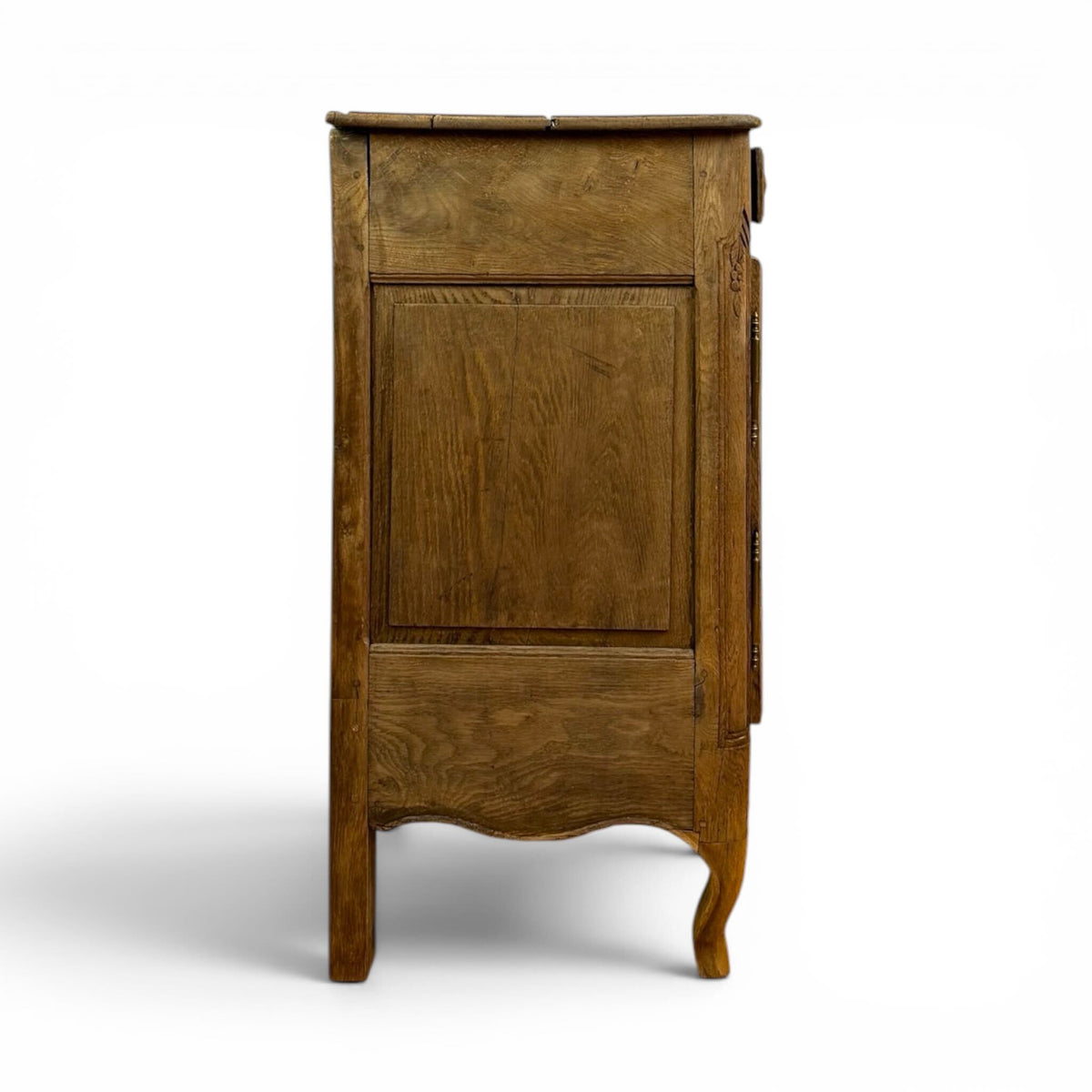 French Oak Buffet with Central Floral Detail
