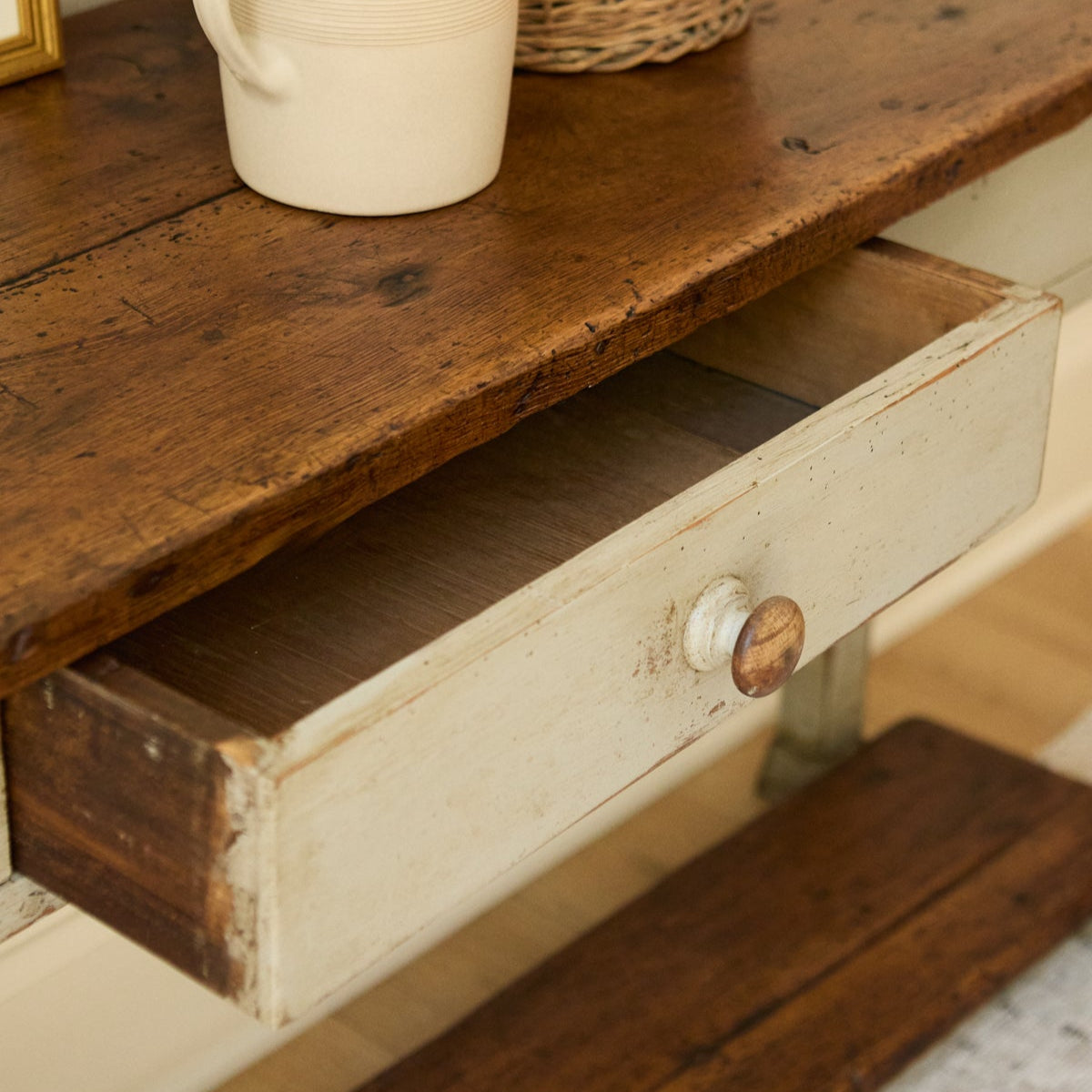 Painted French Console Table