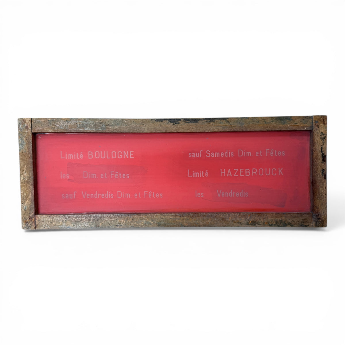 French Silkscreen Train Signs - Small