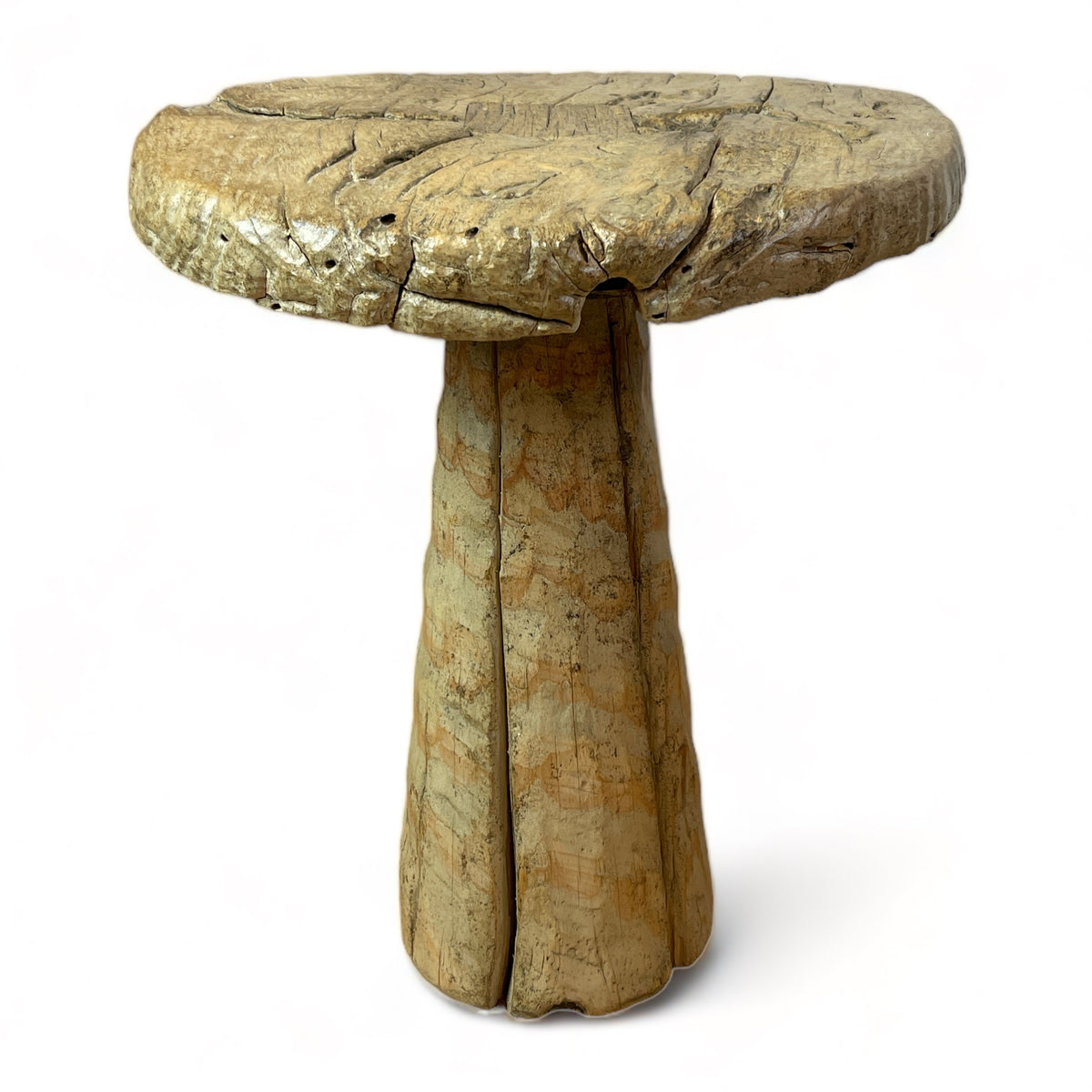 Stump Pedestal Side Table