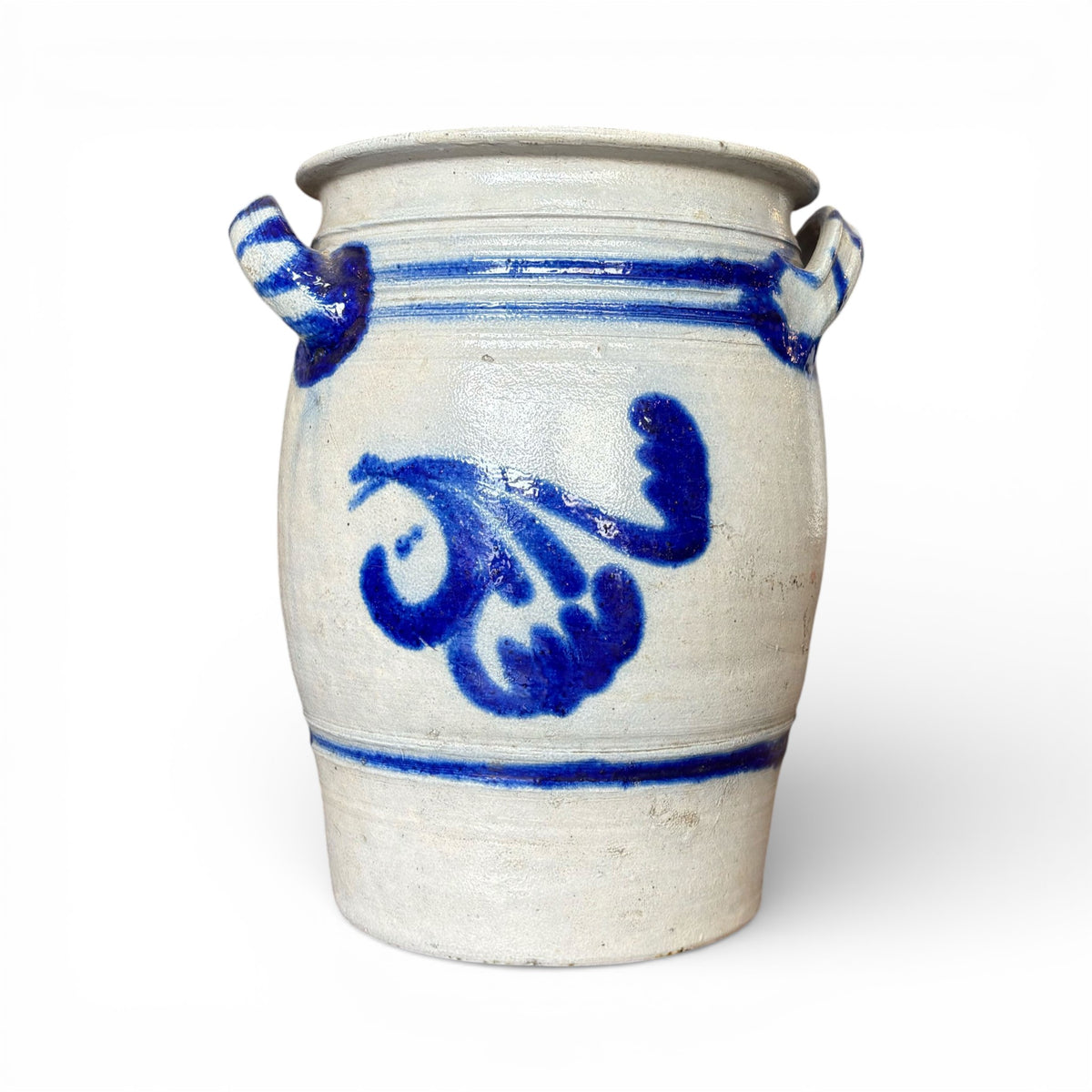 Hand-Thrown Cobalt Stoneware Vase I