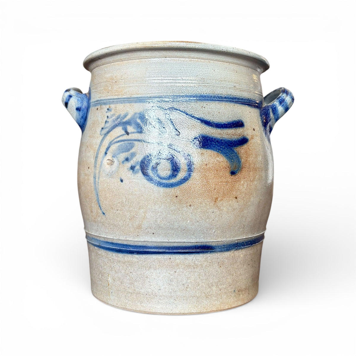 Hand-Thrown Cobalt Stoneware Vase IV