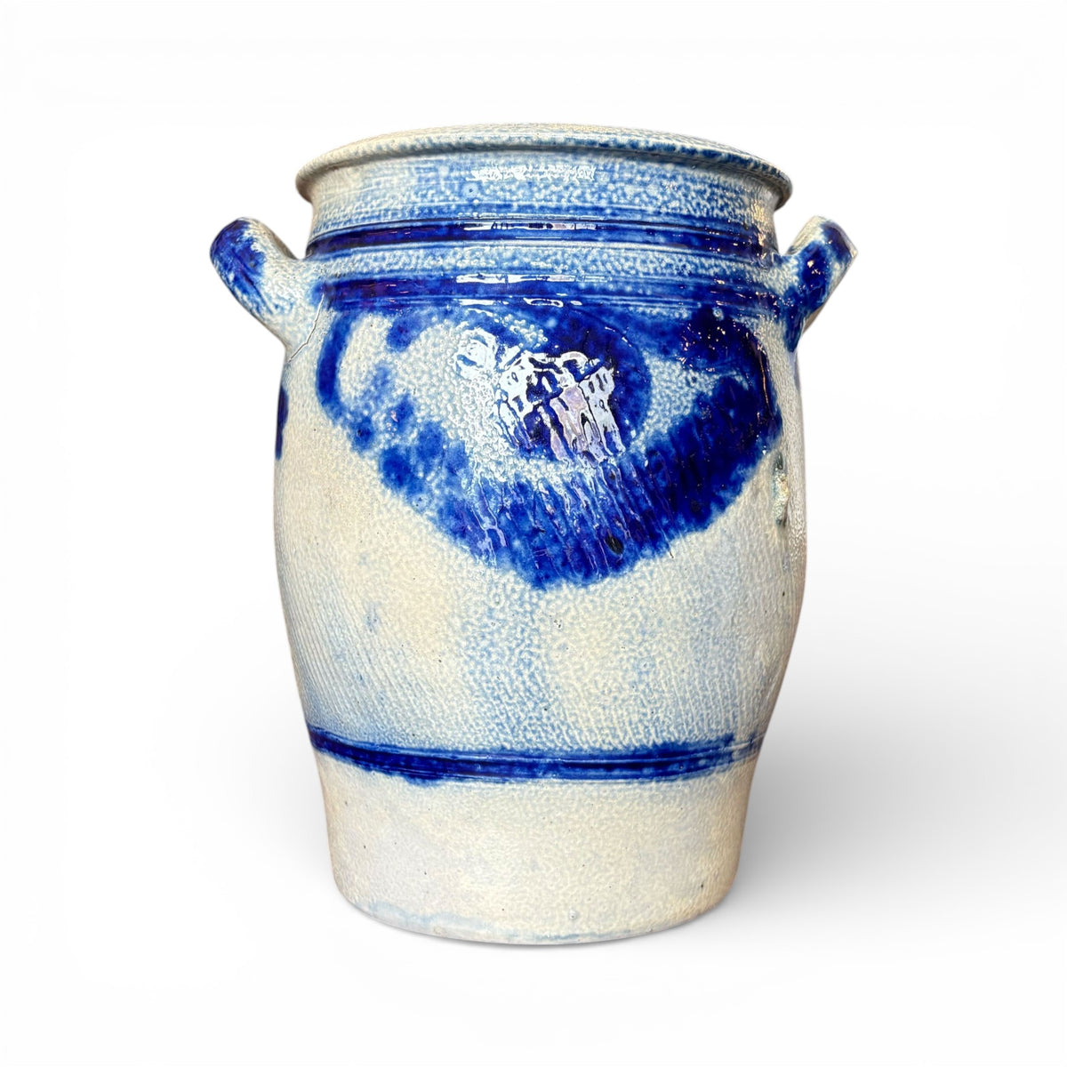 Hand-Thrown Cobalt Stoneware Vase V