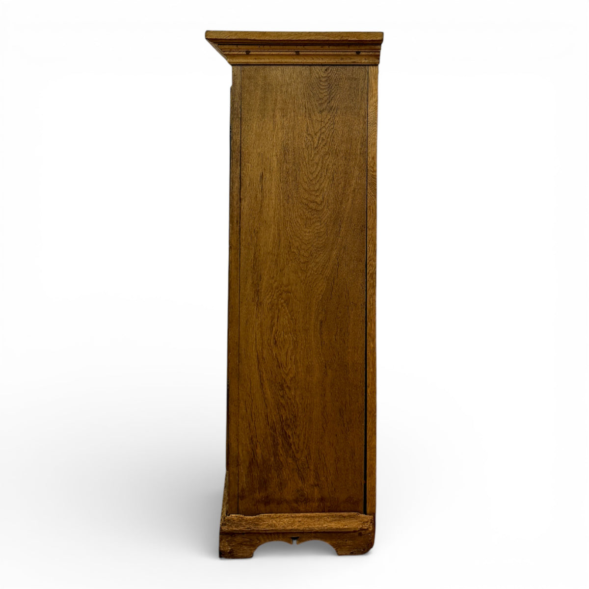French Oak Bonnetière with Diamond-Panel Door