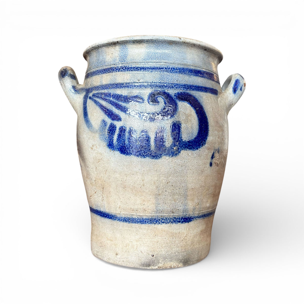 Hand-Thrown Cobalt Stoneware Vase VI