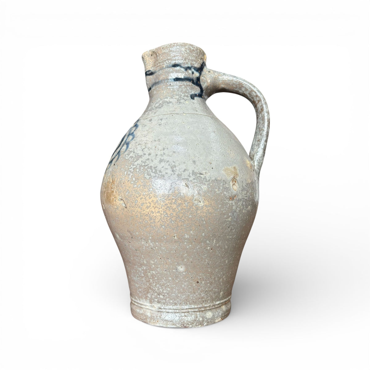 Hand-Thrown Cobalt Stoneware Vase VIII