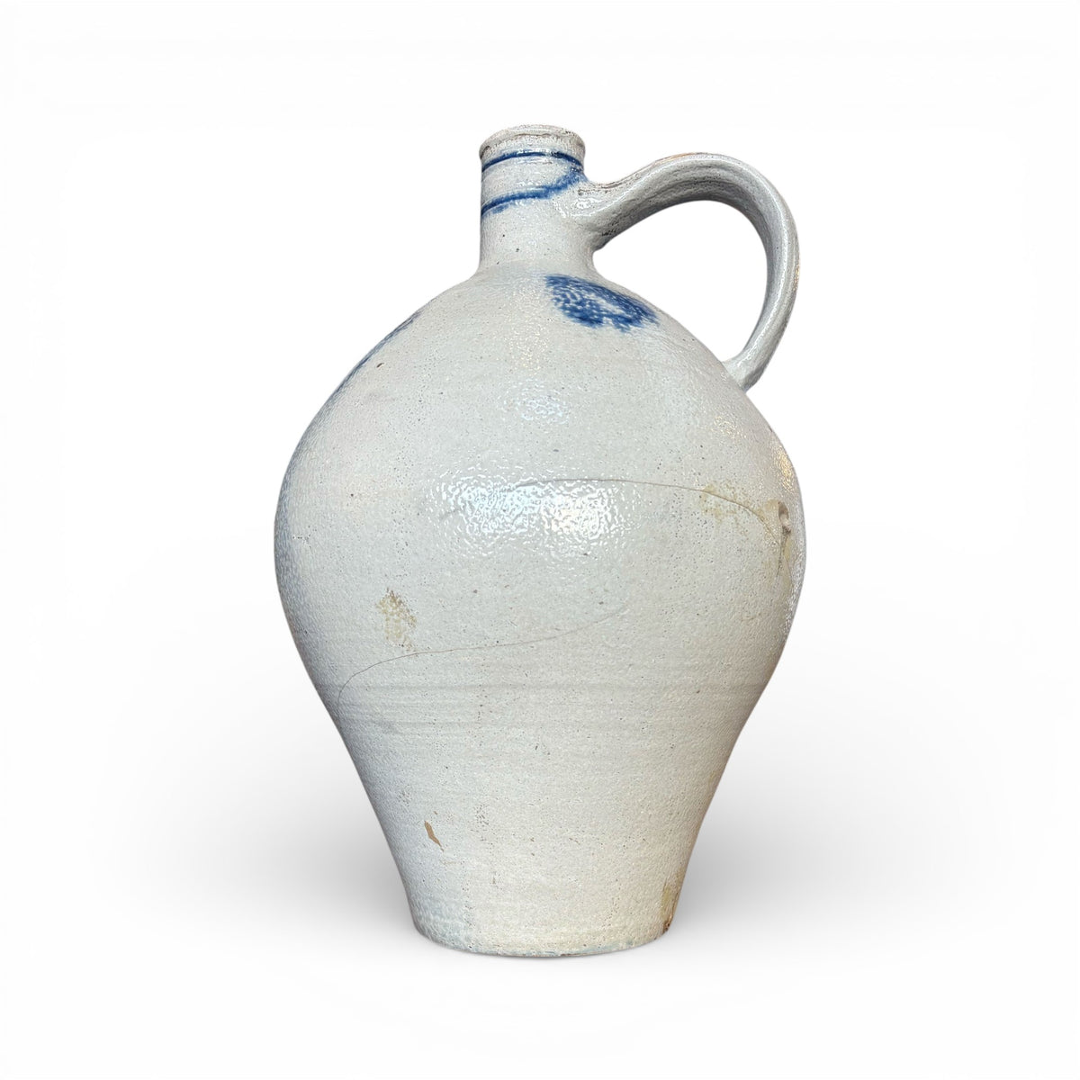 Hand-Thrown Cobalt Stoneware Vase XI