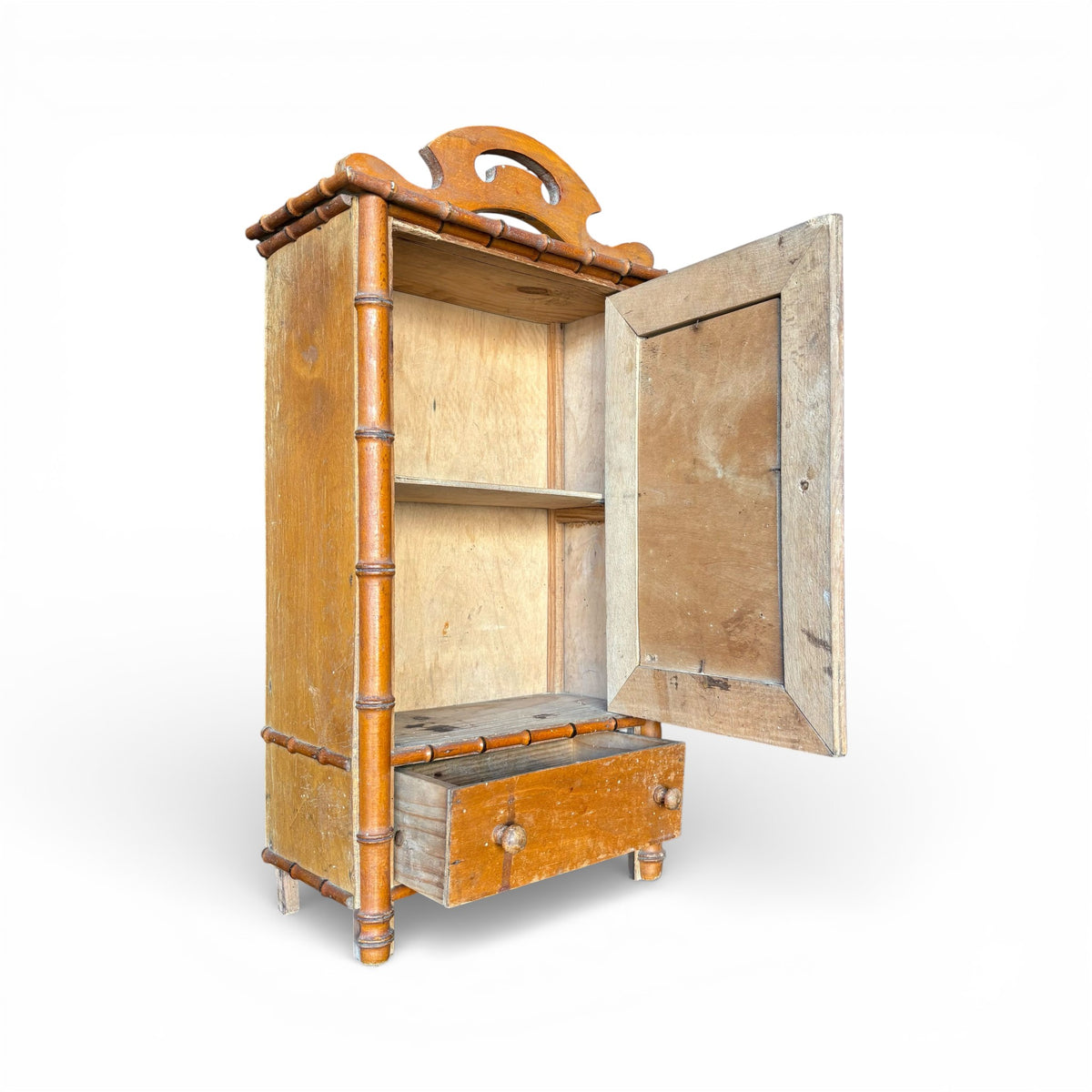 Salesman Sample Bamboo-Style Armoire