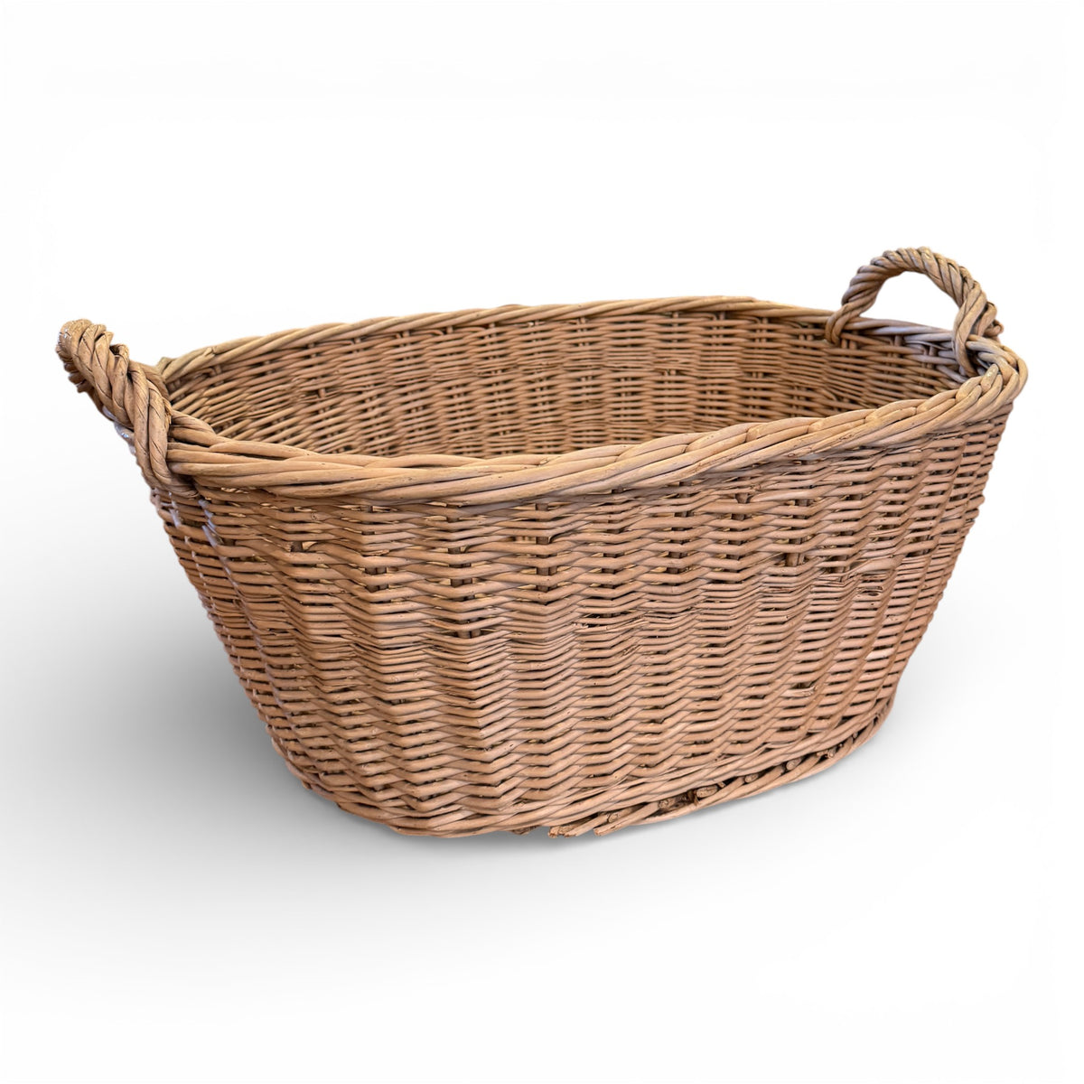 Handwoven Wicker Market Basket