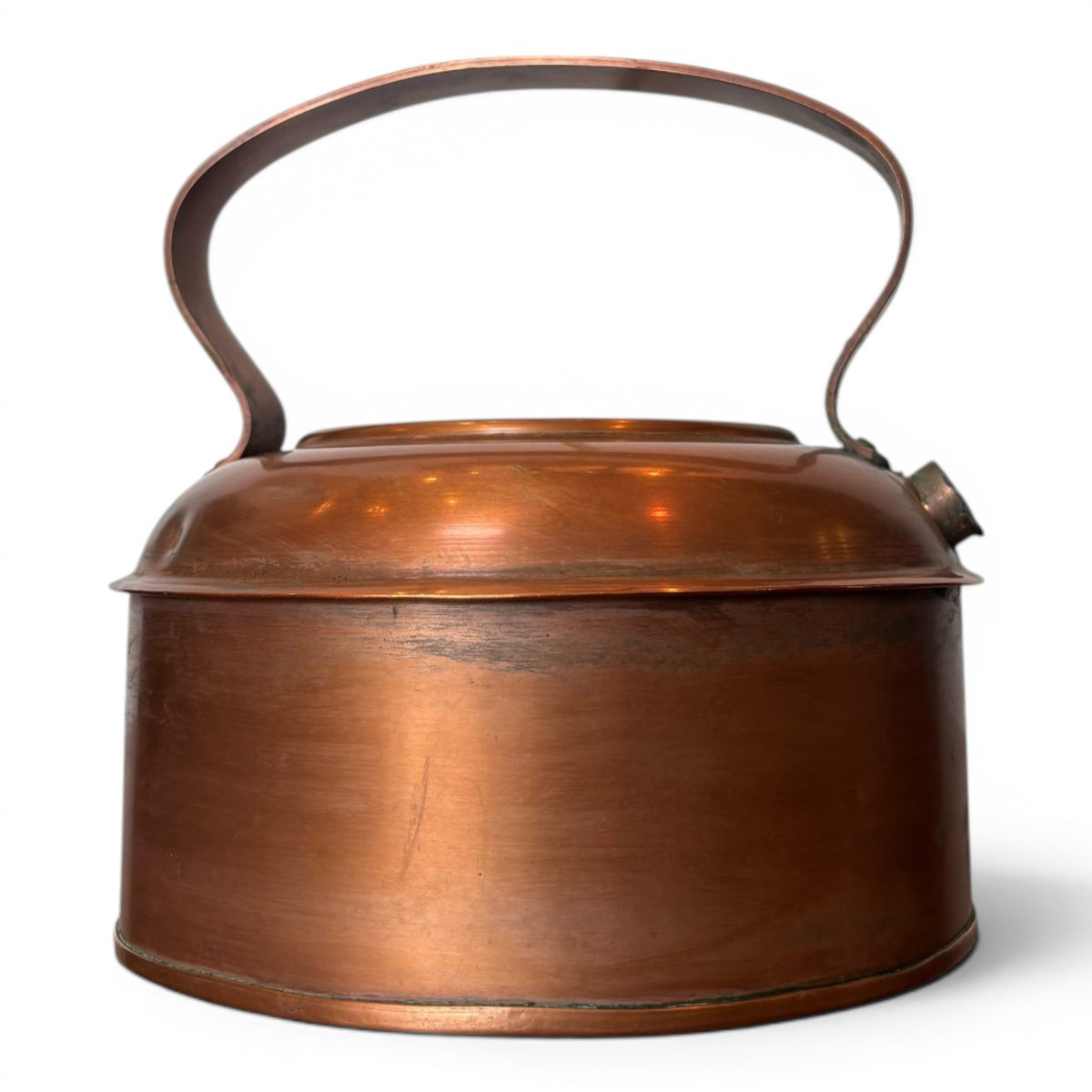 Copper Lidded Vessel with Carry Handle