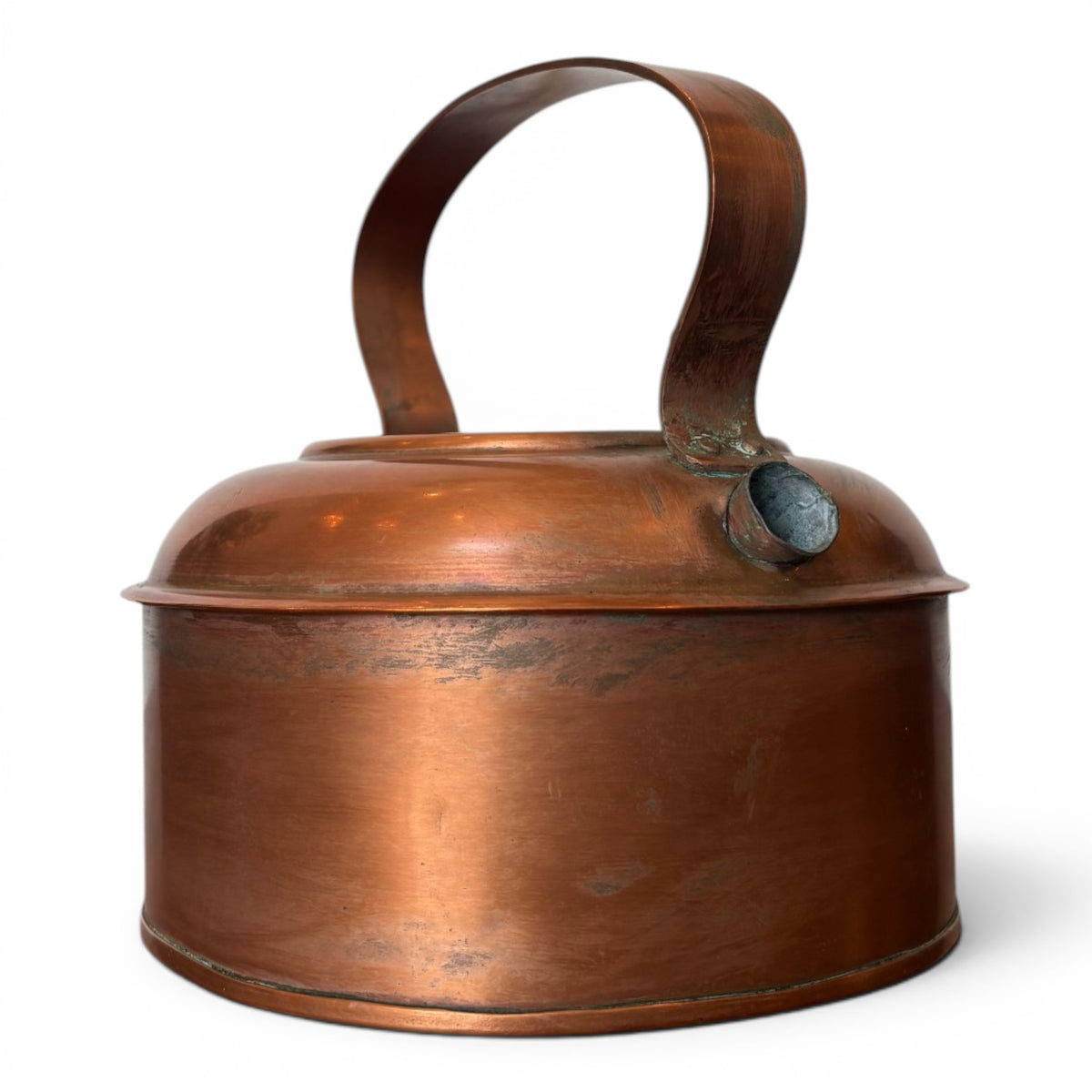 Copper Lidded Vessel with Carry Handle