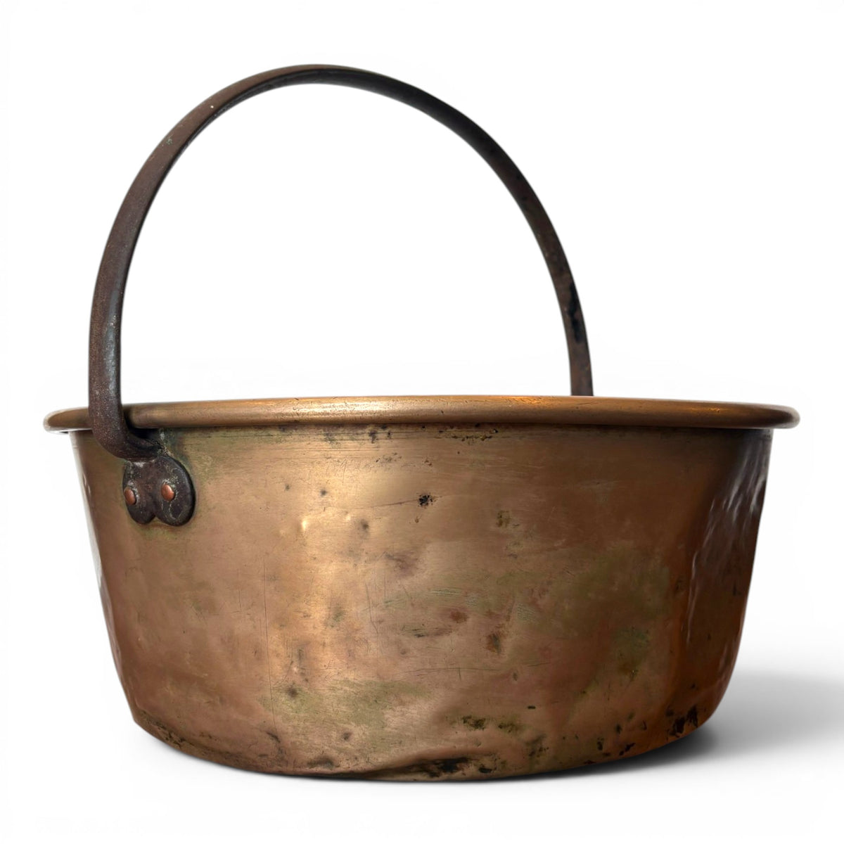 Copper Pail with Iron Handle