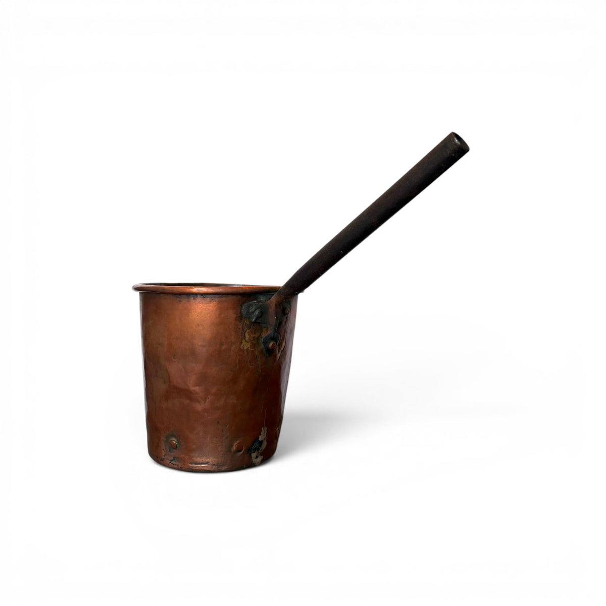 Copper Pot with Iron Handle