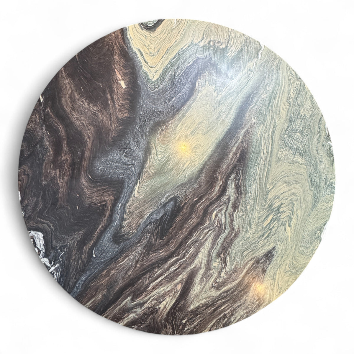 Round Stone Top Table