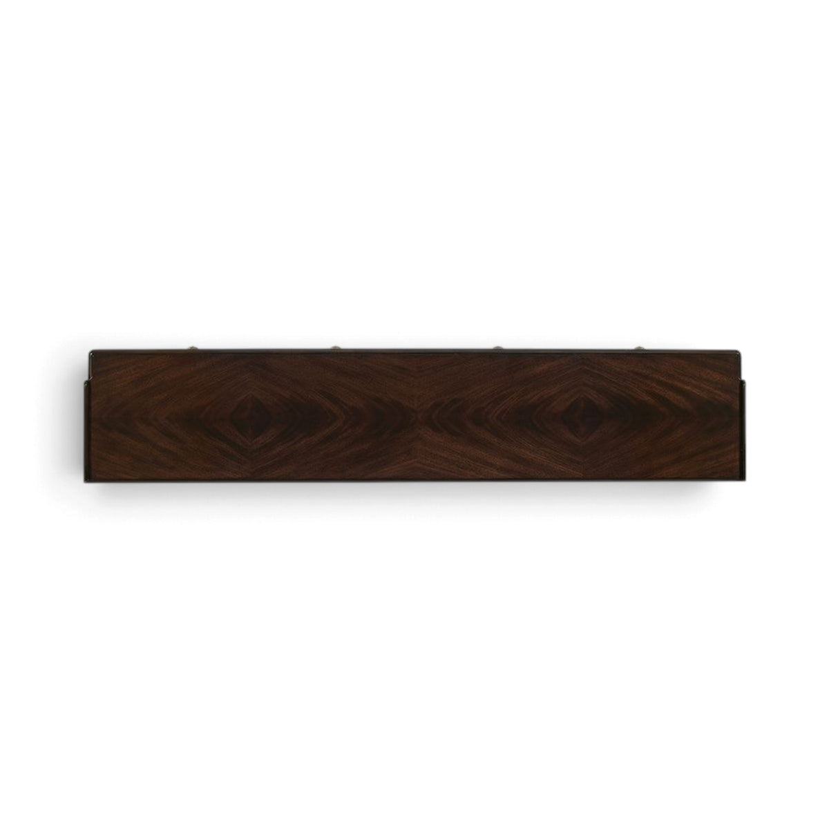 Mahogany Console Table with Open Shelves