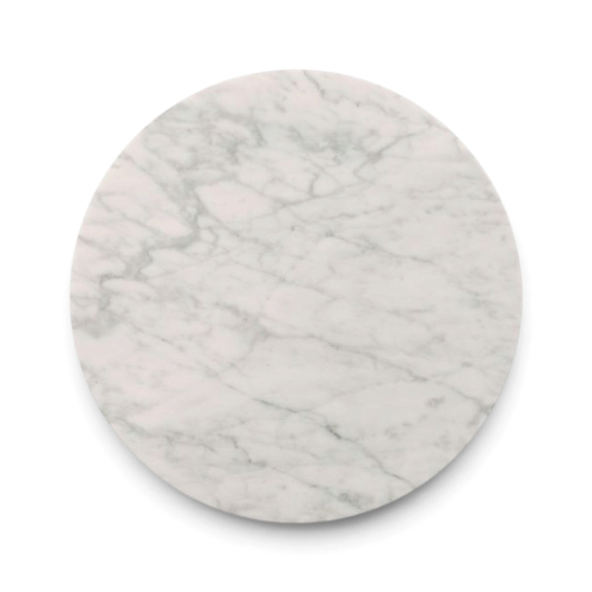Marble and Brass Pedestal Side Table