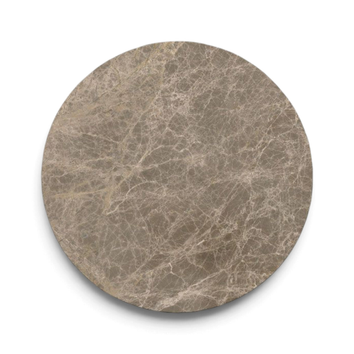 Marble and Brass Pedestal Side Table