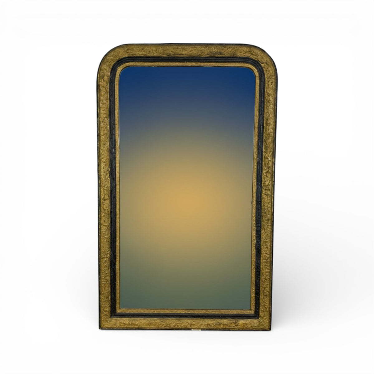Giltwood Mirror with Rounded Corners