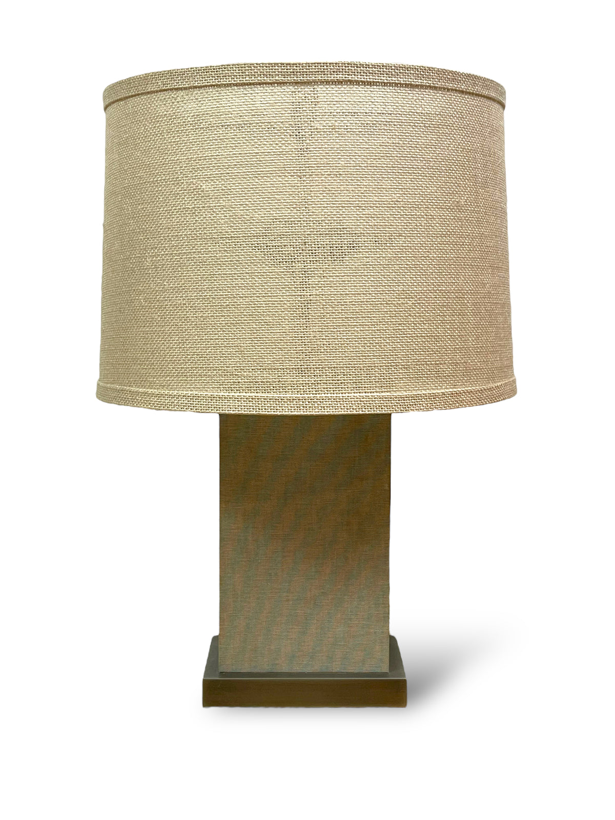 Gray Linen Lamp