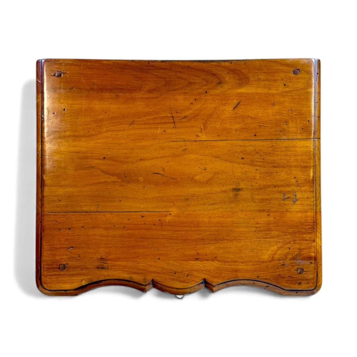 Louis XV Style Walnut Side Table with Heart Escutcheons