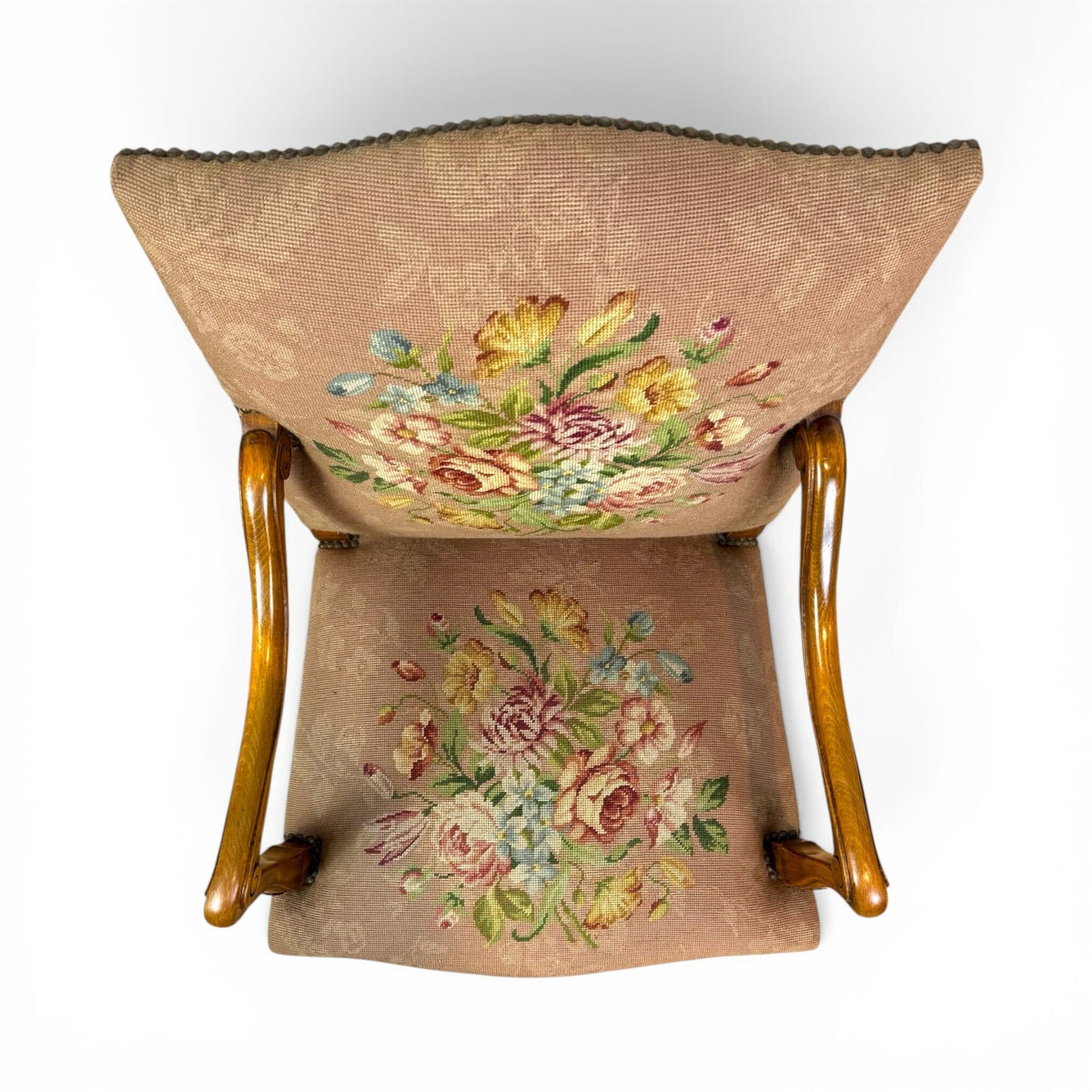 Louis XV Style Needlepoint Chair