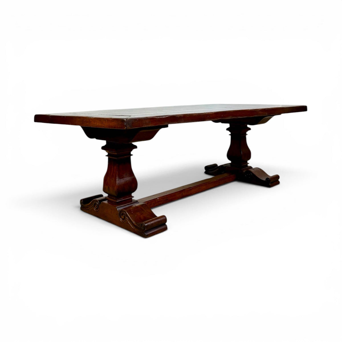 Solid Walnut Trestle Dining Table