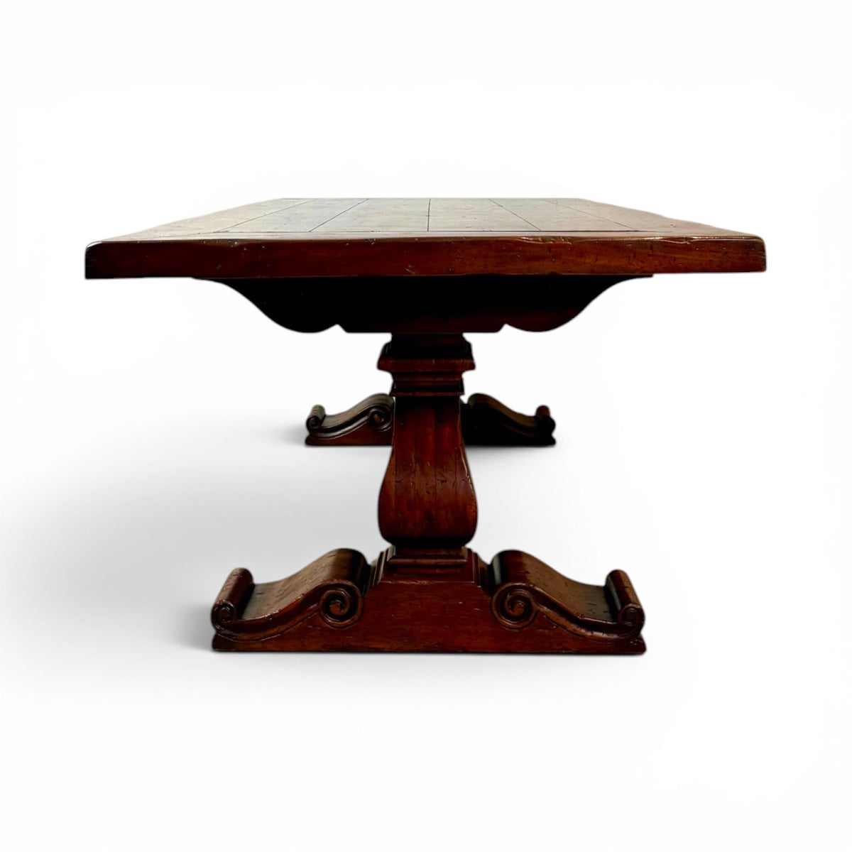 Solid Walnut Trestle Dining Table