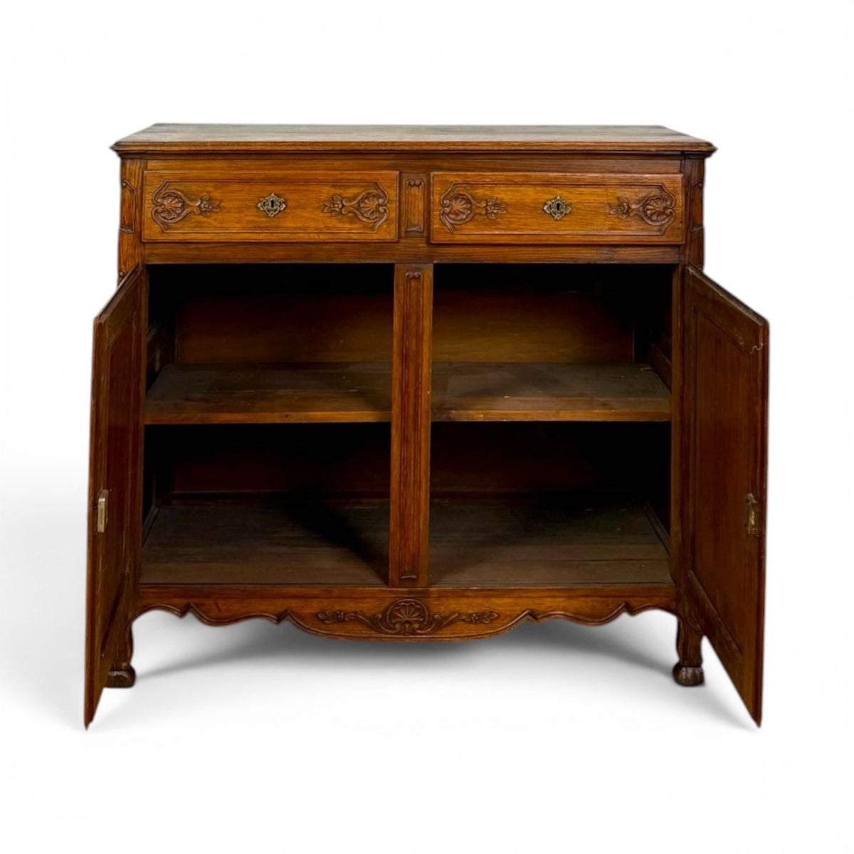Louis XV French Oak Buffet Cabinet