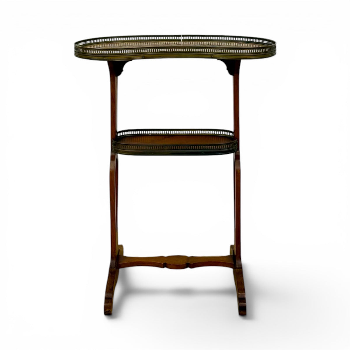 Marble-Top Étagère Side Table