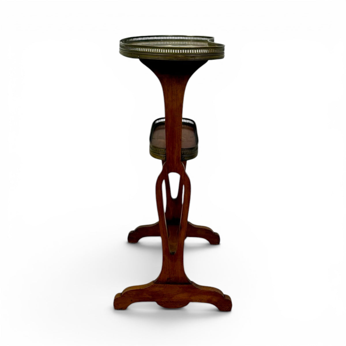 Marble-Top Étagère Side Table