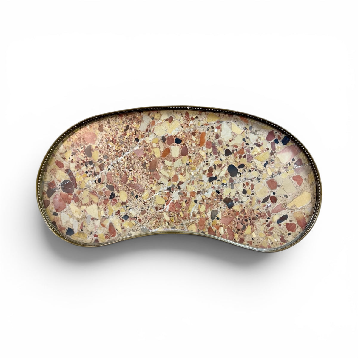 Marble-Top Étagère Side Table