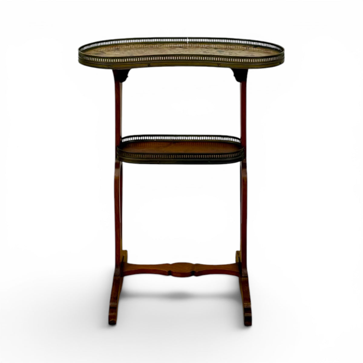 Marble-Top Étagère Side Table